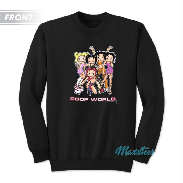 Betty Boop Spice Girls Boop World Girl Power Sweatshirt