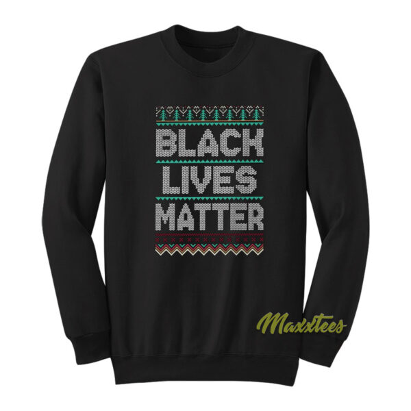 Black Lives Matter Christmas Sweatshirt