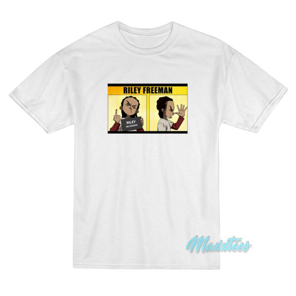 The Boondocks Riley Freeman Mugshot T-Shirt