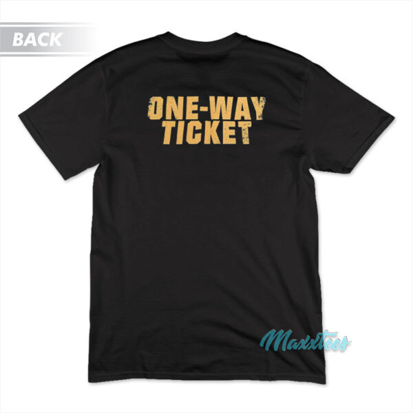 Suplex City Green Bay Wi One-Way Ticket T-Shirt