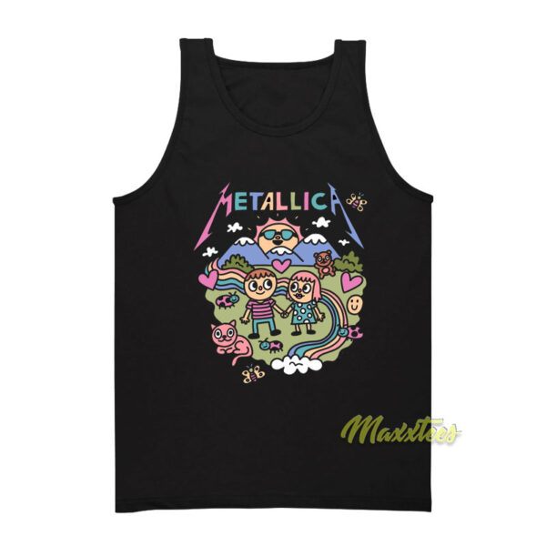 Cute Metallica Cartoon Tank Top
