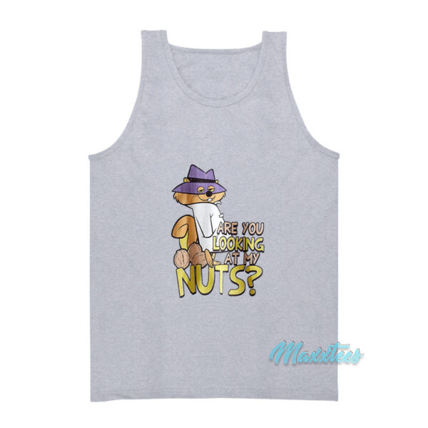 Secret Squirrel Are You Looking At My Nuts Tank Top