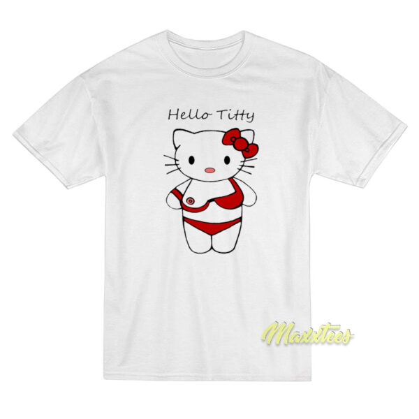 Hello Titty Funny Hello Kitty T-Shirt