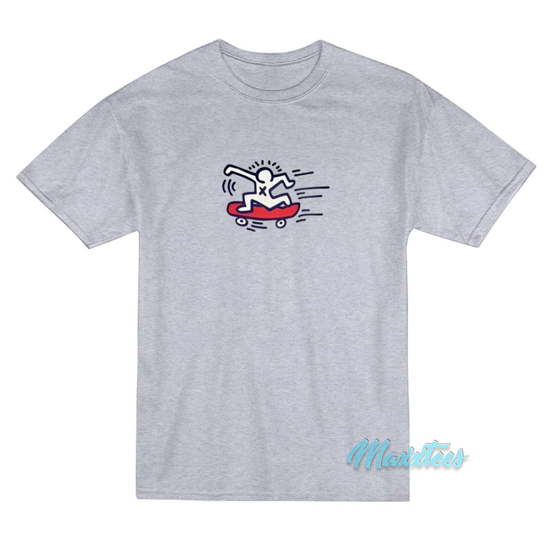 Keith Haring Skateboard T-Shirt - For Men or Women 