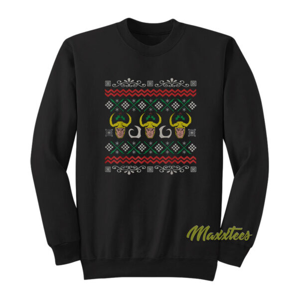Marvel Loki Ugly Christmas Sweatshirt