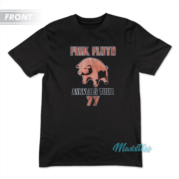 Pink Floyd Flying Pig Animals Tour 77 T-Shirt