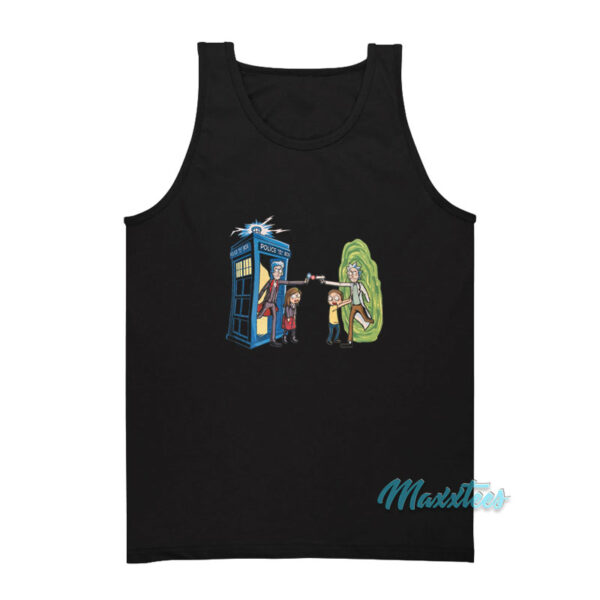 Rick And Morty Doctor Who Tank Top