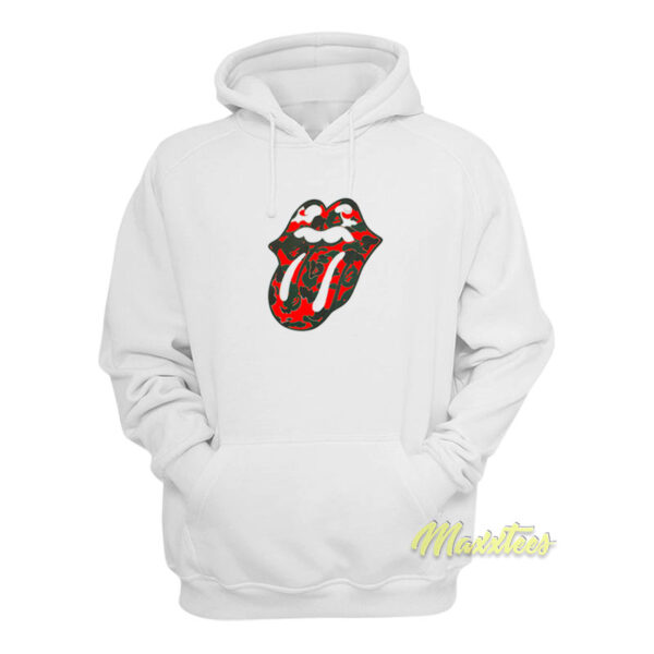 Rolling Stone and Lips Ape Hoodie