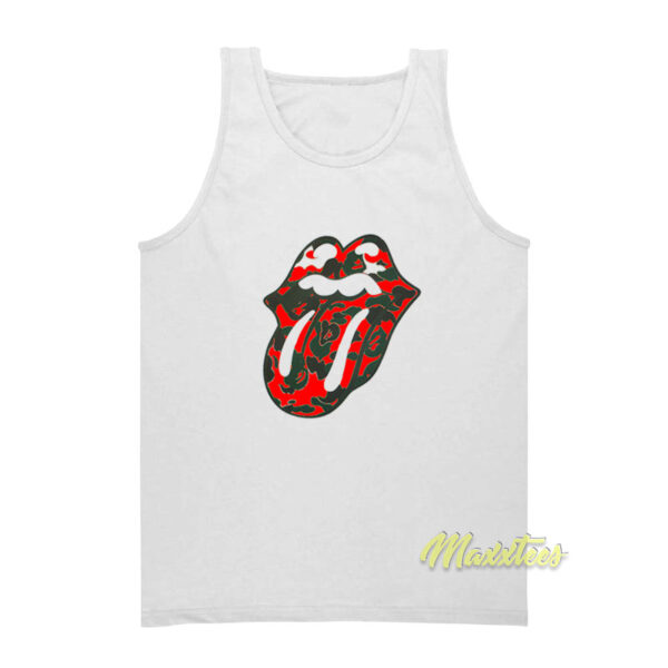 Rolling Stone and Lips Ape Tank Top