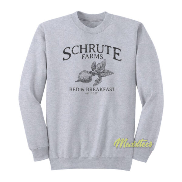 Schrute Farms Bed and Breakfast Est 1812 Sweatshirt