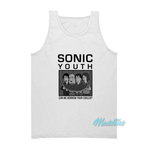 Sonic Youth The Simpsons Watermelon Tank Top