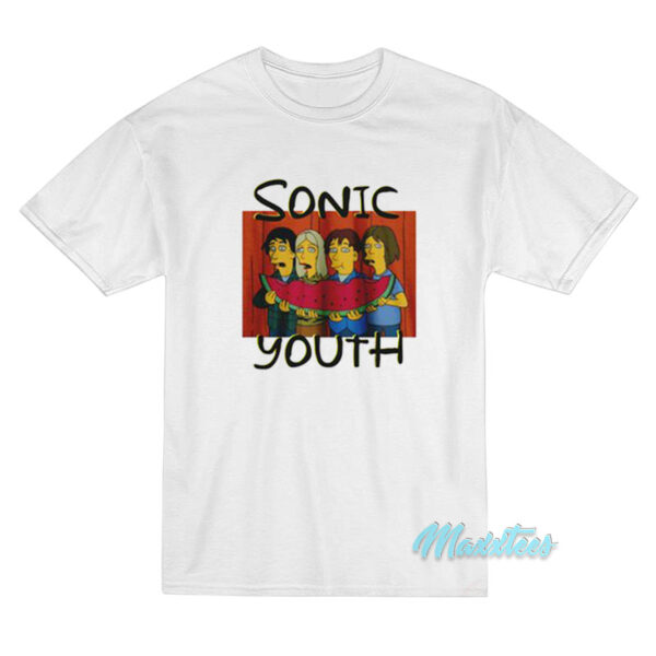 Sonic Youth Watermelon Bart Simpsons T-Shirt
