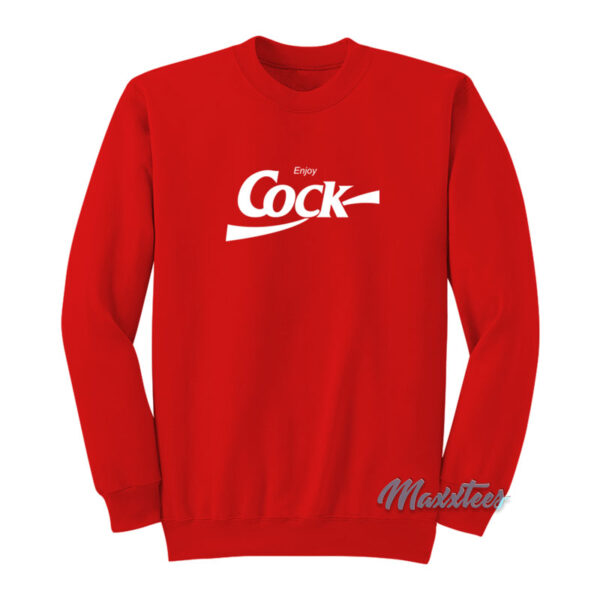 Bjork Enjoy Cock Coca Cola Parody Sweatshirt