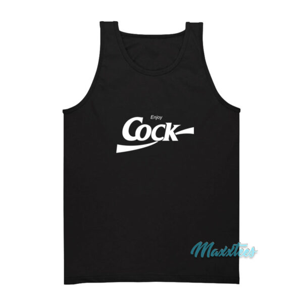 Bjork Enjoy Cock Coca Cola Parody Tank Top