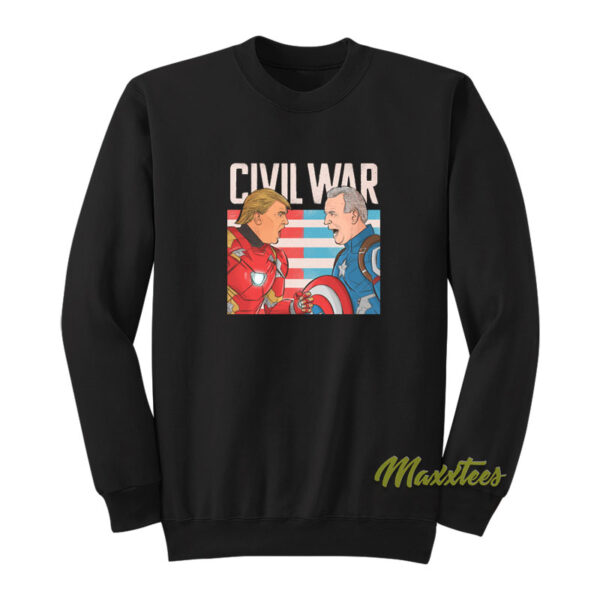 Civil War Marvel Trump and Biden Sweatshirt