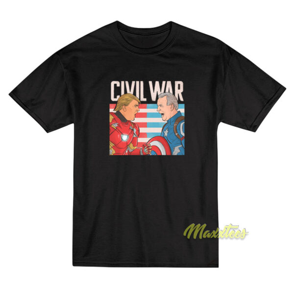 Civil War Marvel Trump and Biden T-Shirt