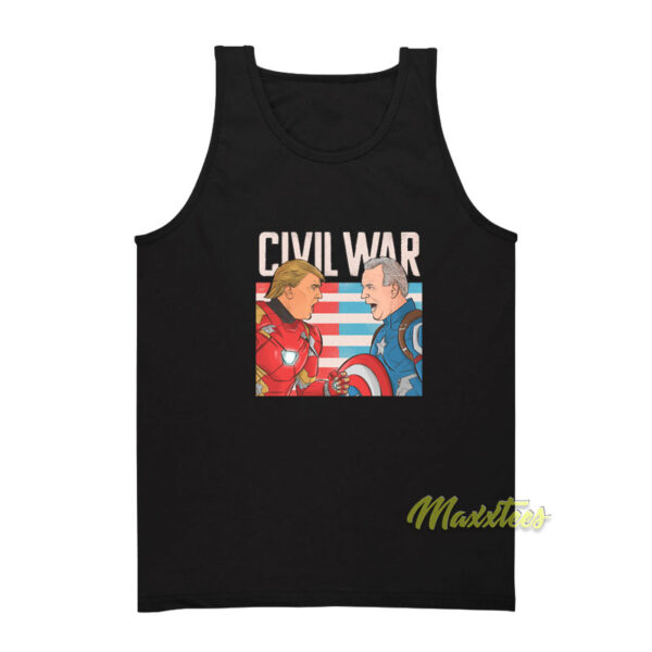 Civil War Marvel Trump and Biden Tank Top