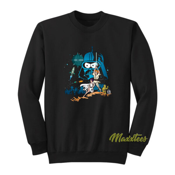 Fry Leela Bender Futurama Star Wars Sweatshirt