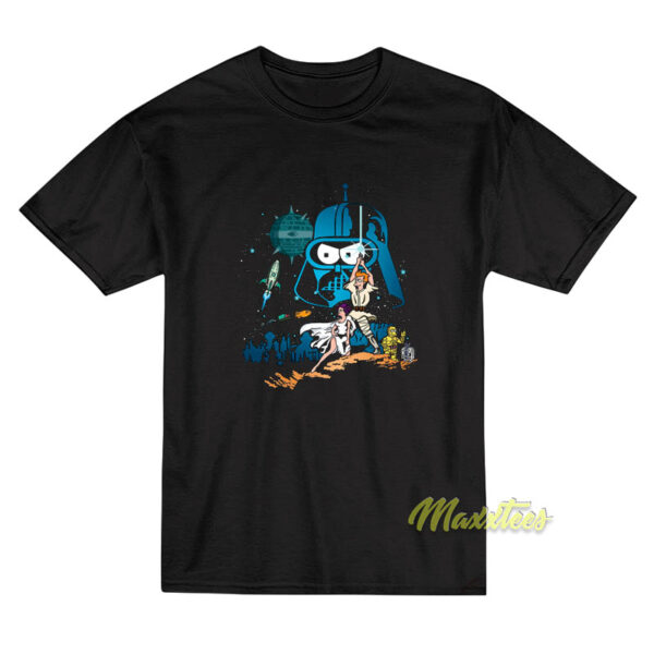 Fry Leela Bender Futurama Star Wars T-Shirt