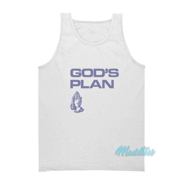 Drake God's Plan Praying Hands Tank Top