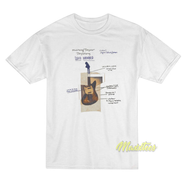 Kurt Cobain Left Handed Guitar T-Shirt