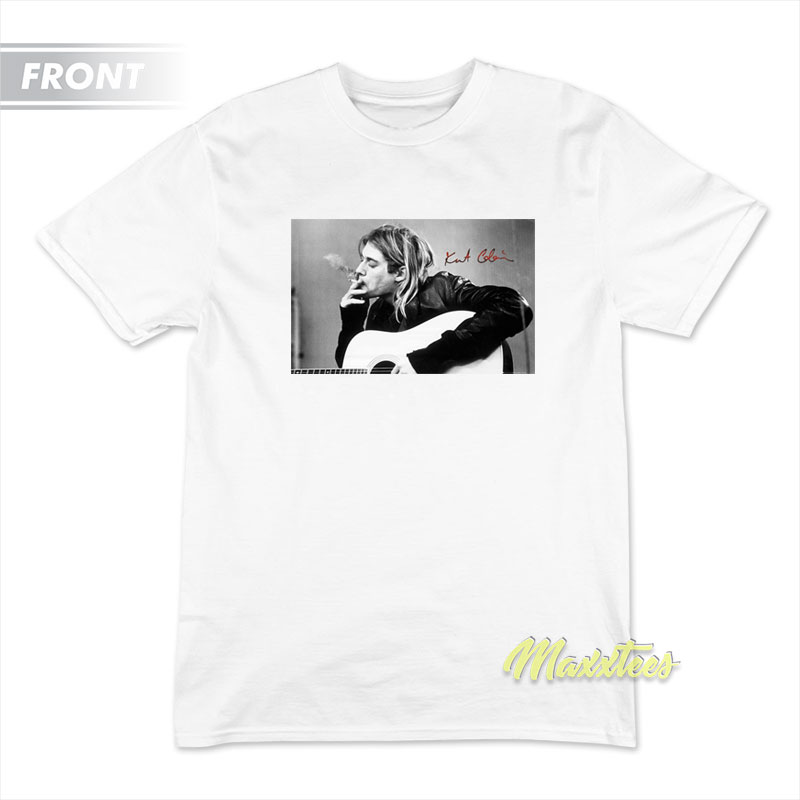 Kurt Cobain Left Handed T-Shirt - Maxxtees.com