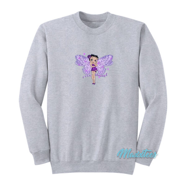 Mega Yacht Betty Boop Butterfly Sweatshirt
