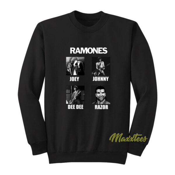 Ramones Joey Johnny Dee Razor Sweatshirt