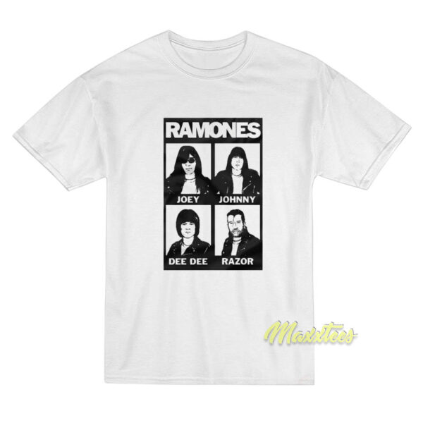 Ramones Razor Joey Johnny Dee T-Shirt