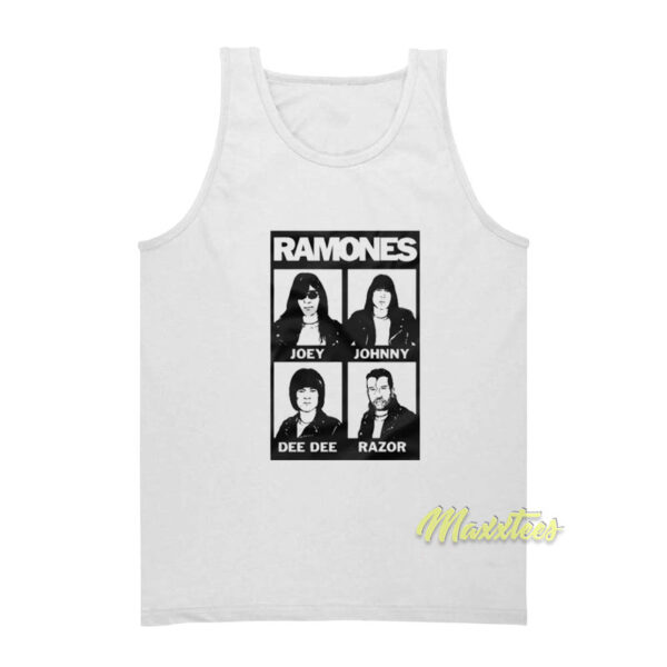 Ramones Razor Joey Johnny Dee Tank Top