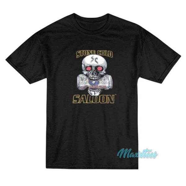 Stone Cold Steve Austin Saloon Skull T-Shirt