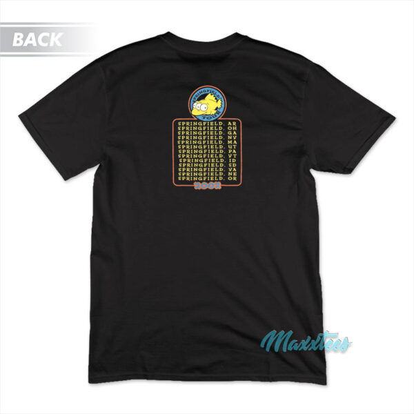 The Simpsons Featuring Phish Springfield Tour T-Shirt