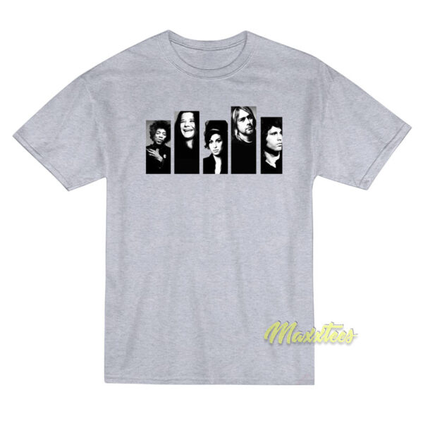 Tribute A Musician Kurt Cobain Morrison T-Shirt