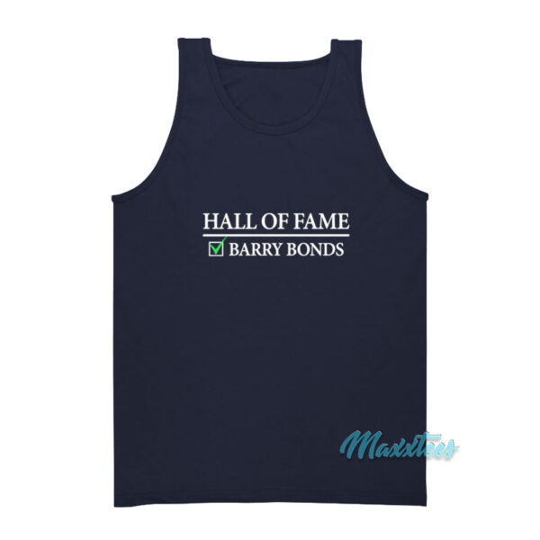 Barry Bonds Hall Of Fame Tank Top