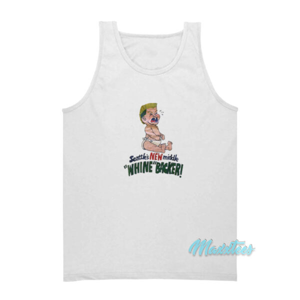 Brian Bosworth Seattle's New Middle Whine Backer Tank Top