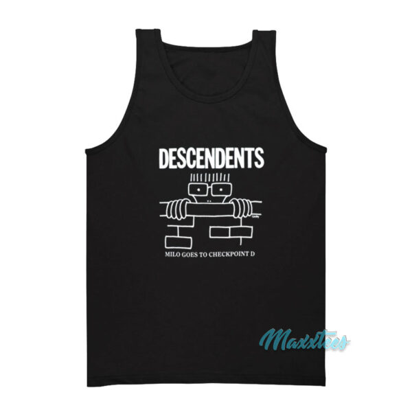 Descendents Milo Goes To Checkpoint D Tank Top