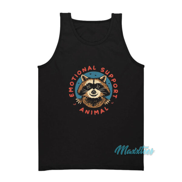 Trash Racoon Emotional Support Animal Tank Top