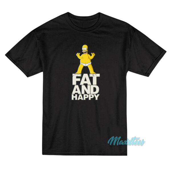 Homer Simpson Fat And Happy T-Shirt