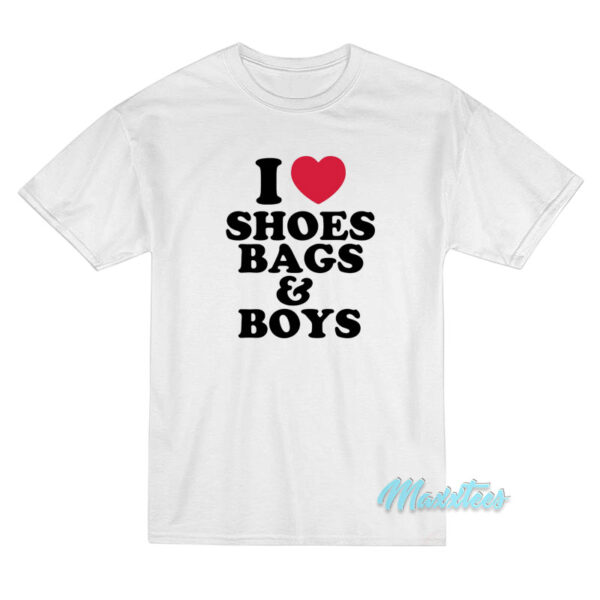 Paris Hilton I Love Shoes Bags And Boys T-Shirt
