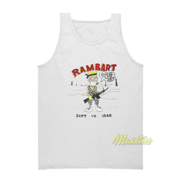 Bart Simpson Rambart Tank Top