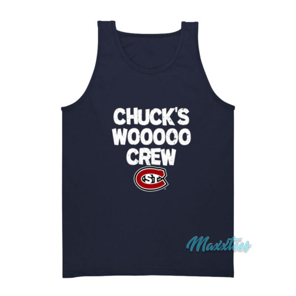 Chuck's Wooooo Crew St Cloud State Huskies Tank Top