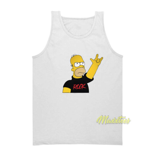 Homer Rock Simpson Tank Top