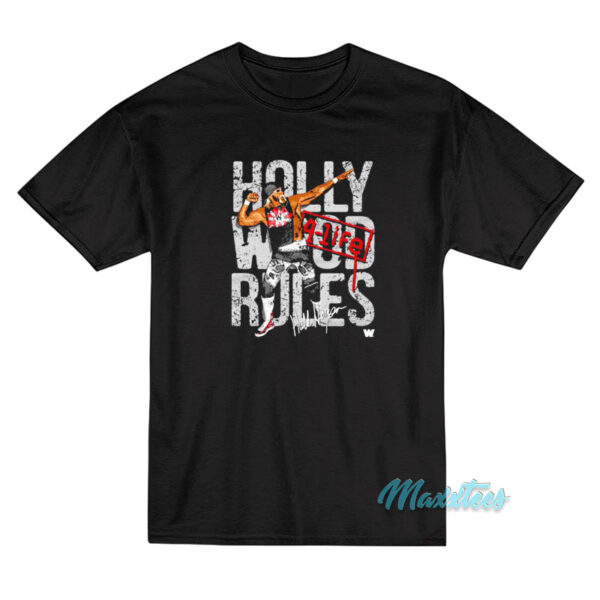 Hulk Hogan Hollywood Rules 4 Life Signature T-Shirt