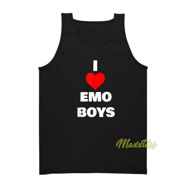 I Love Emo Boys Tank Top