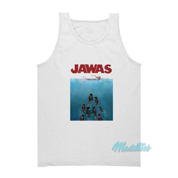 Jawas Star Wars Jaws Parody Tank Top