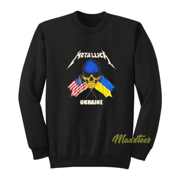 Metallica Ukraine Skull Sweatshirt