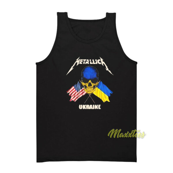Metallica Ukraine Skull Tank Top