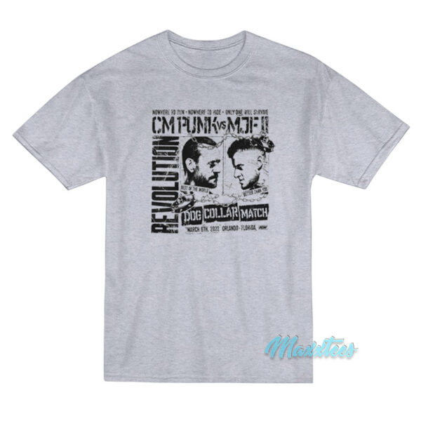 Revolution Cm Punk Vs MJF Dog Collar Match T-Shirt
