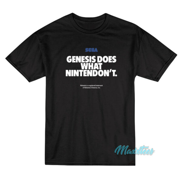 Sega Genesis Does What Nintendon't T-Shirt