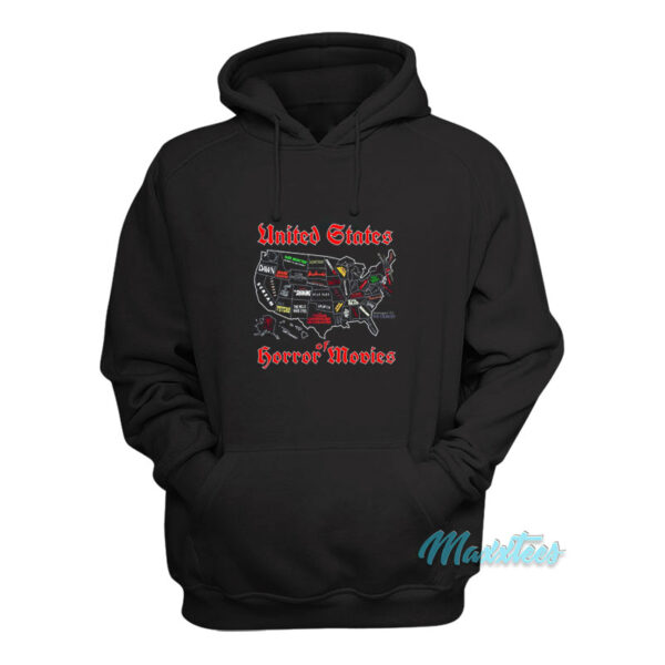 United States Of Horror Movies Map Hoodie